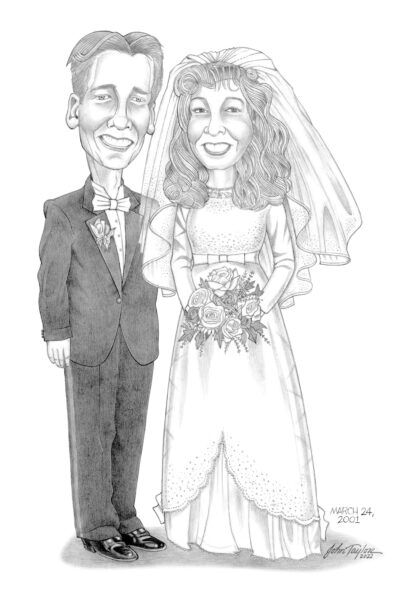 Tom and Shayla Spindle Caricature Portrait
