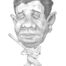 Babe Ruth Baseball Legend Caricature