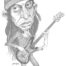 Jaco Pastorius Jazz Musician Caricature