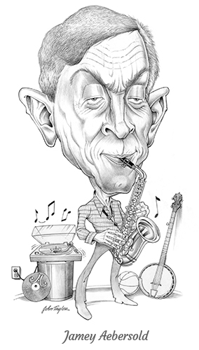 Jamey Aebersold Jazz Educator Caricature