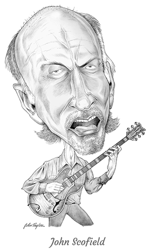 John Scofield Jazz Musician Caricature