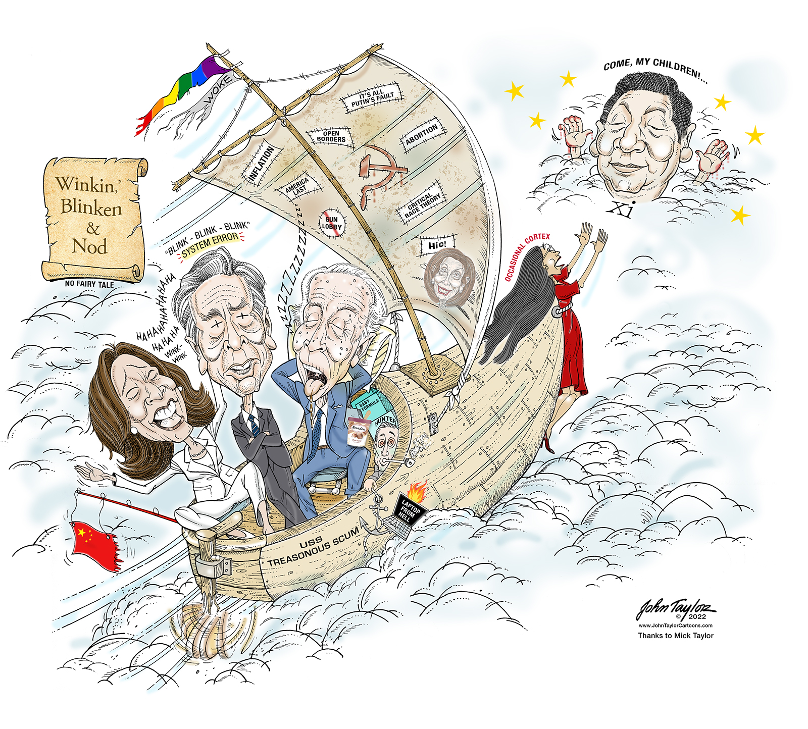 Joe Biden and Kamala Harris Wobbleheads Cartoon