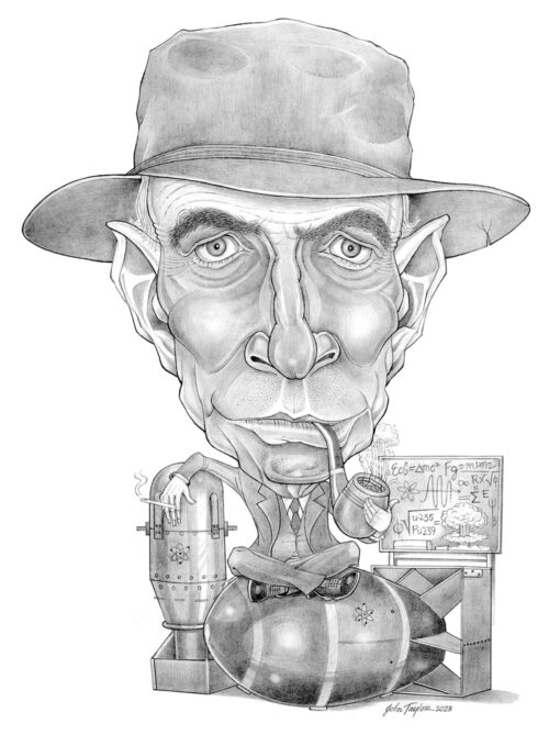 Robert Oppenheimer Caricature